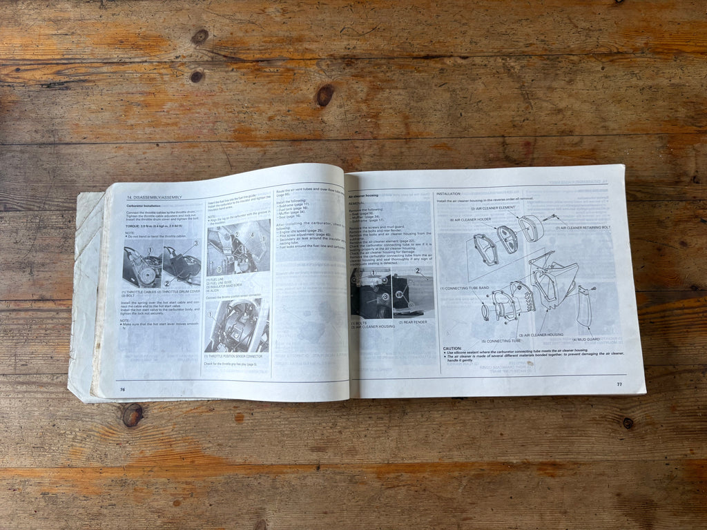 Honda CRF450R Owner’s Maintenance Manual – Genuine Honda – Multilingual