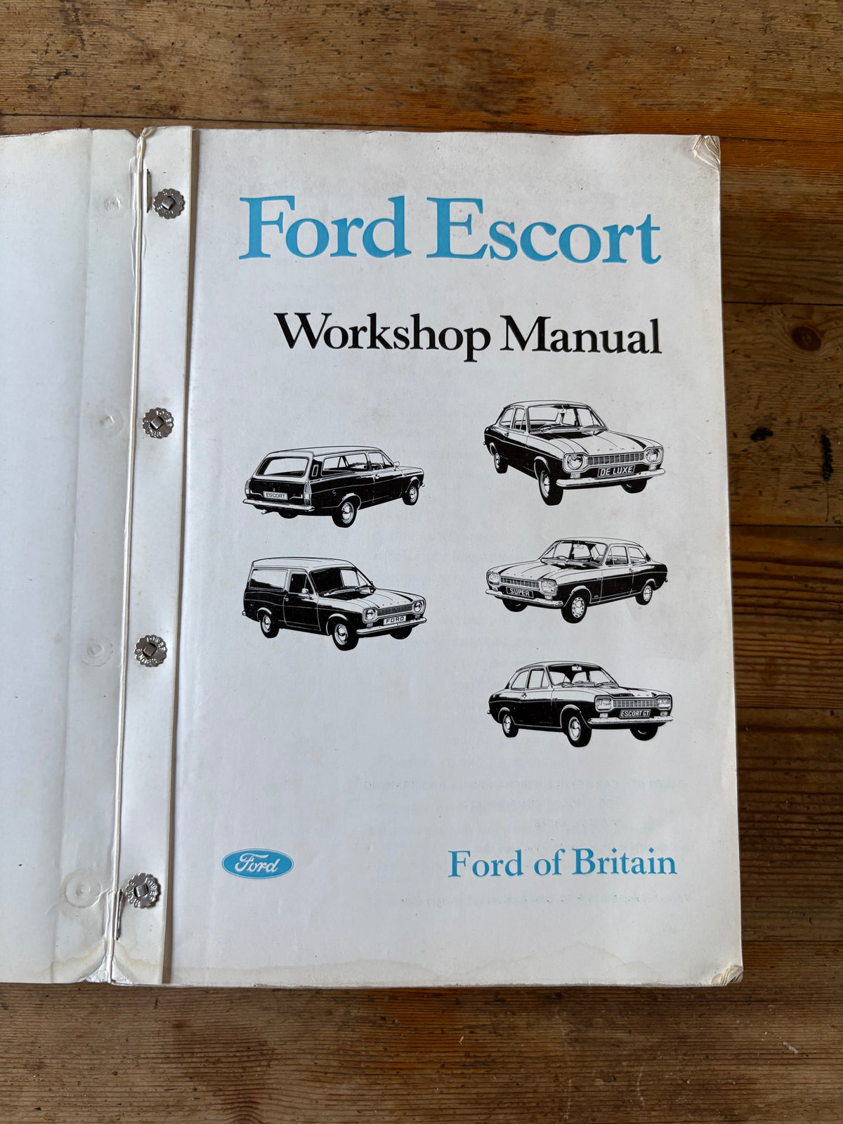 Ford Escort Mk1 Workshop Manual – Genuine Ford Factory Manual