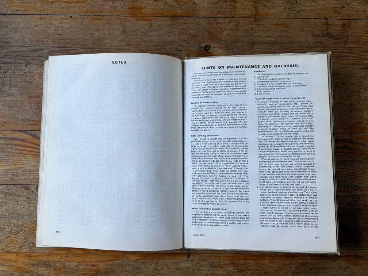 Audi 100 1969-73 Autobook 731 Owners Workshop Manual