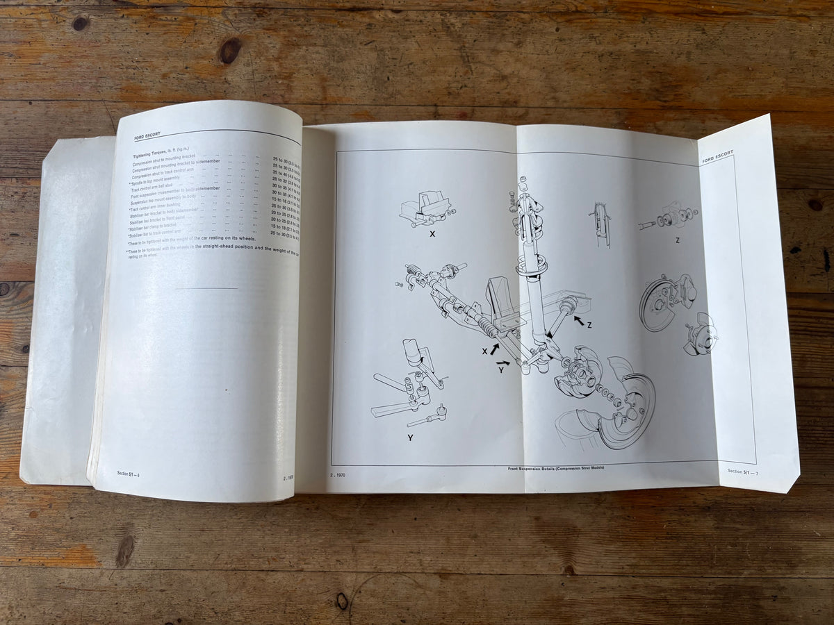 Ford Escort Mk1 Workshop Manual – Genuine Ford Factory Manual