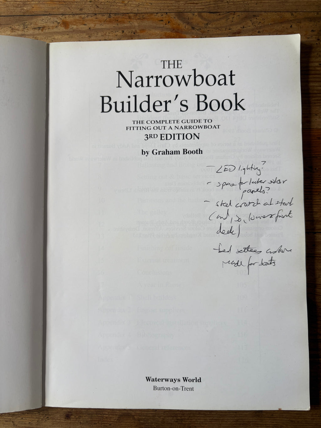 The Narrowboat Builder's Book The Complete Guide to Fitting Out a Narrowboat
