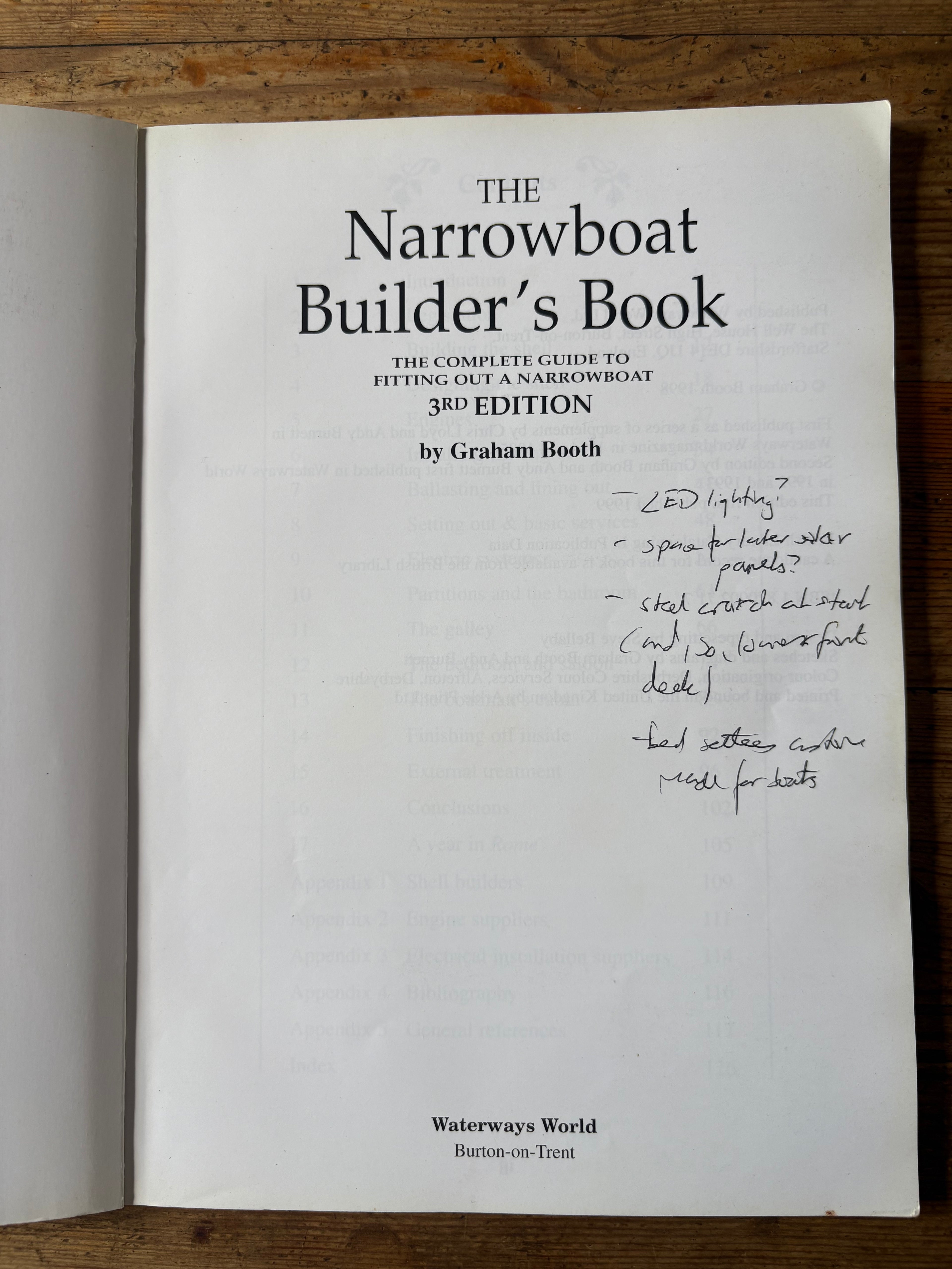 The Narrowboat Builder's Book The Complete Guide to Fitting Out a Narrowboat